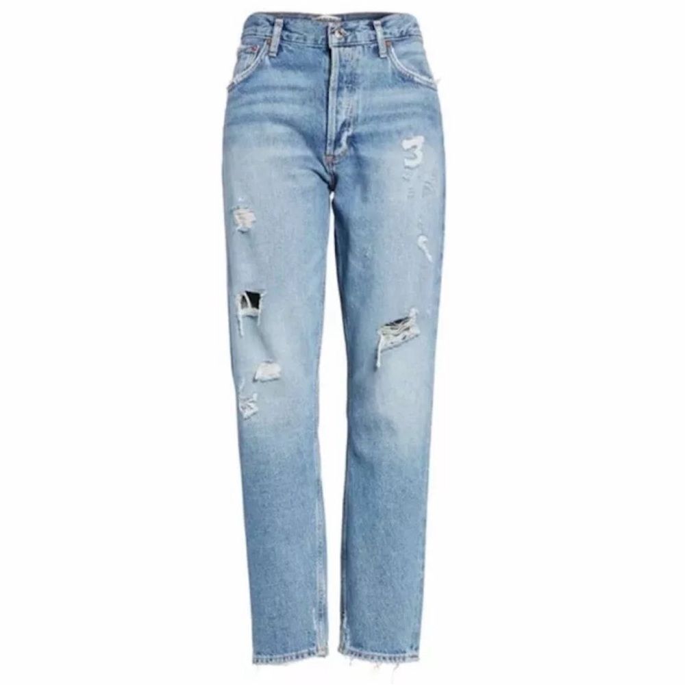 Agolde Jamie‎ Jeans Size 27 Classic Button Fly Distressed